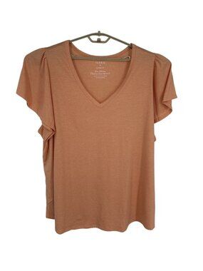 Torrid Classic Fit Flutter Sleeve V-Neck Super Soft Tee Shirt Women's Size 5X